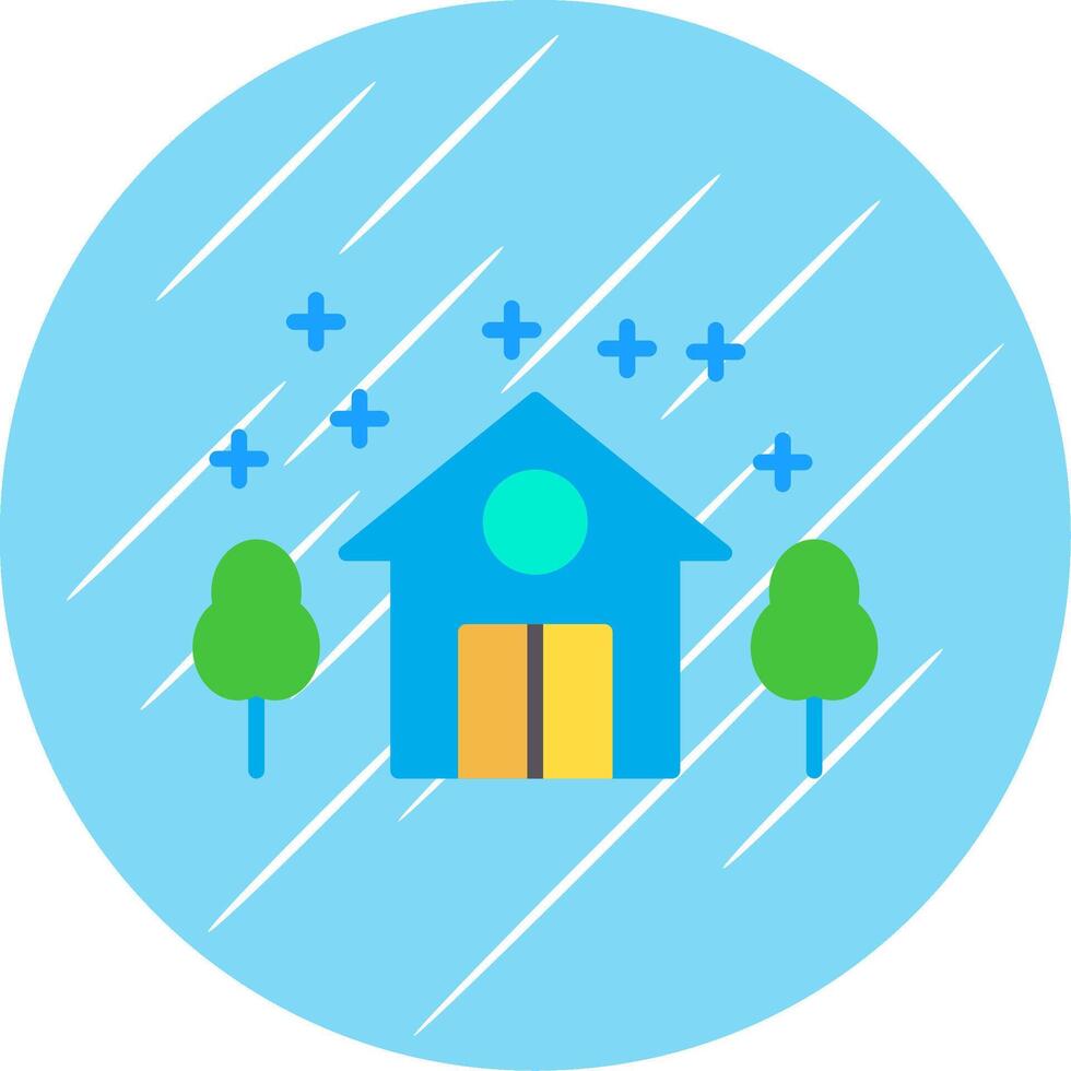 House Flat Circle Icon Design vector