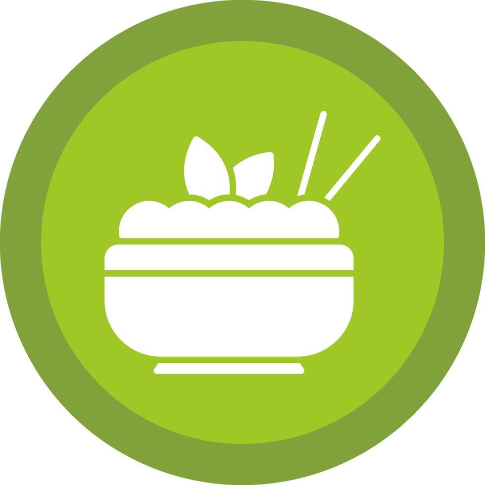 Macaroni Line Shadow Circle Icon Design vector