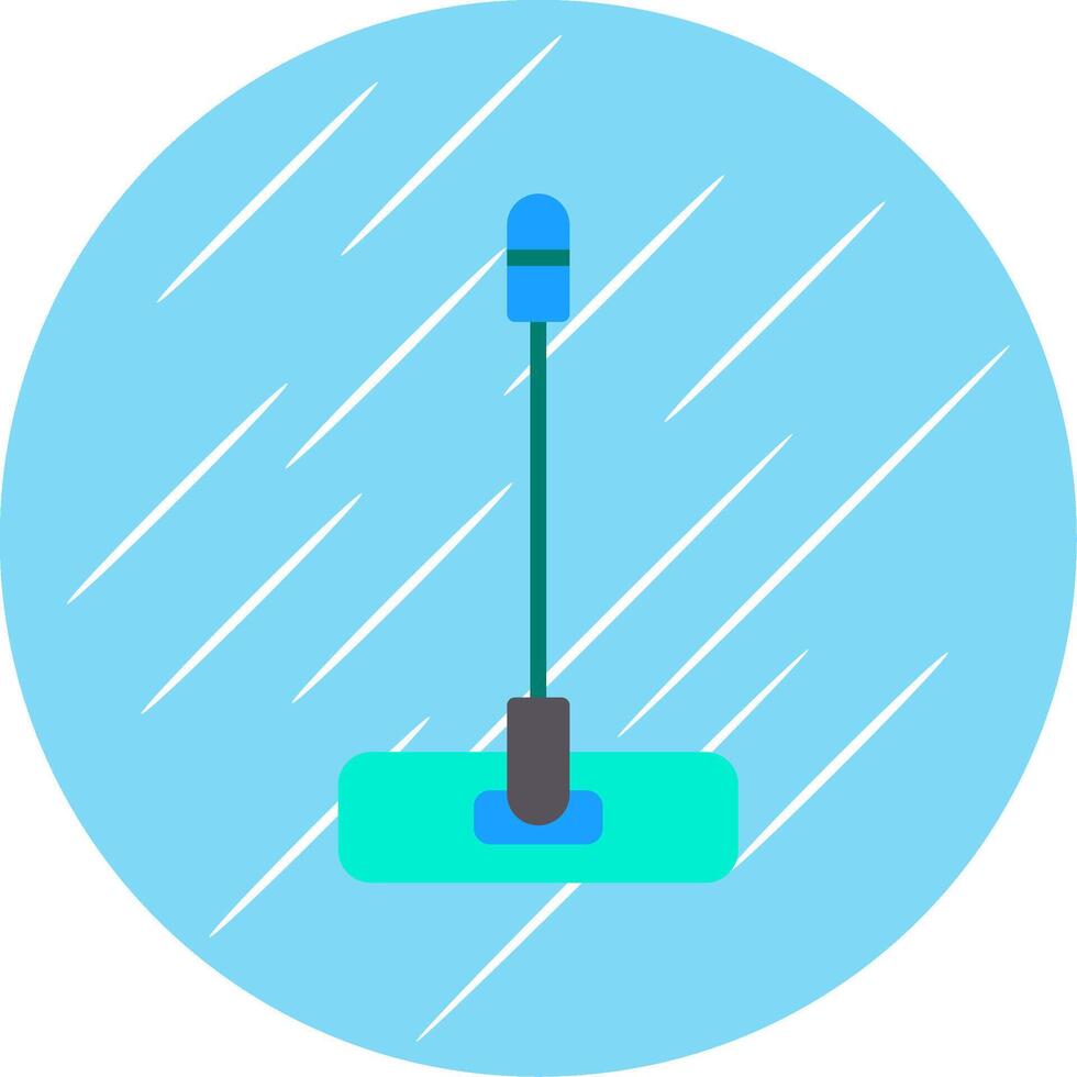 Mop Flat Circle Icon Design vector