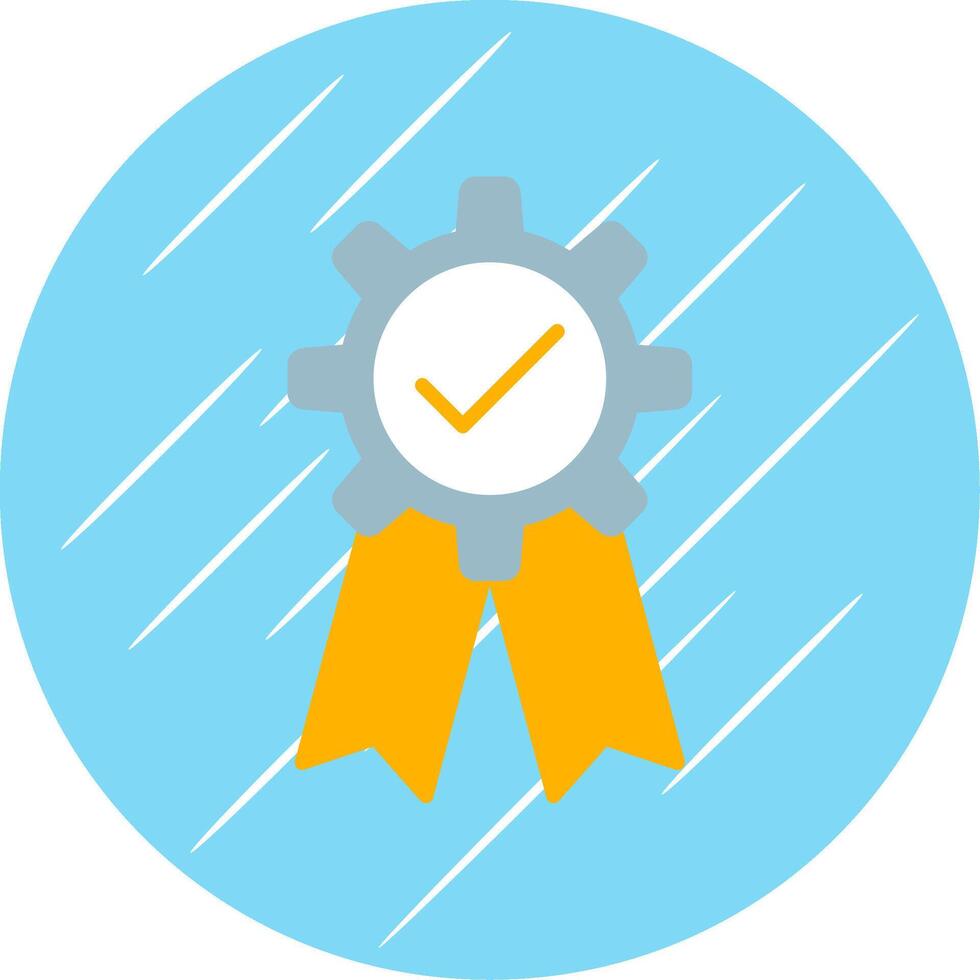 Quality Assurance Flat Circle Icon Design vector