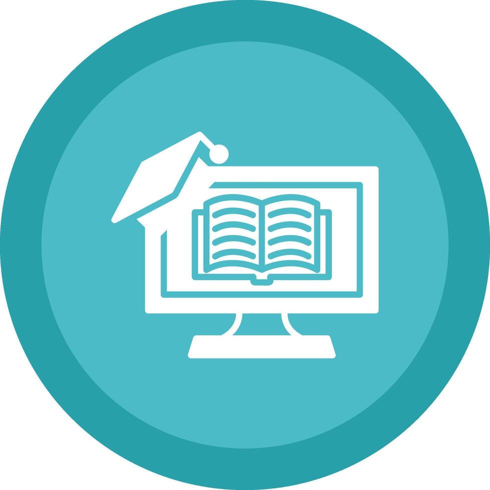 Computer Line Shadow Circle Icon Design vector