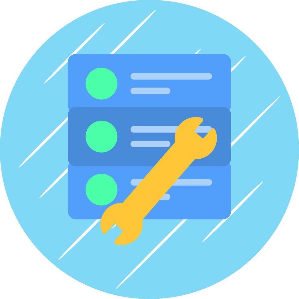 Repair Tool Flat Circle Icon Design vector