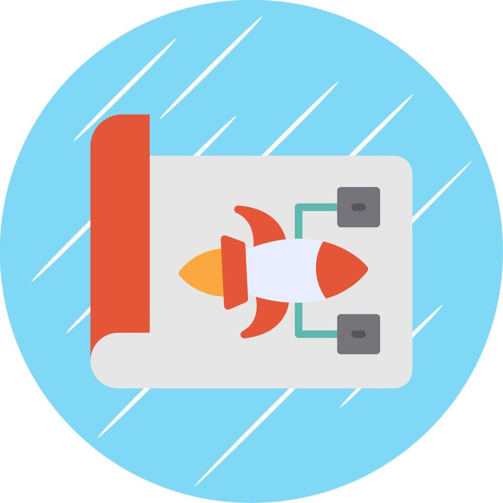 Plans Flat Circle Icon Design vector