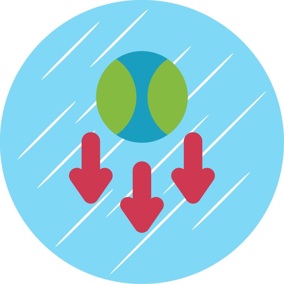 Gravity Flat Circle Icon Design vector