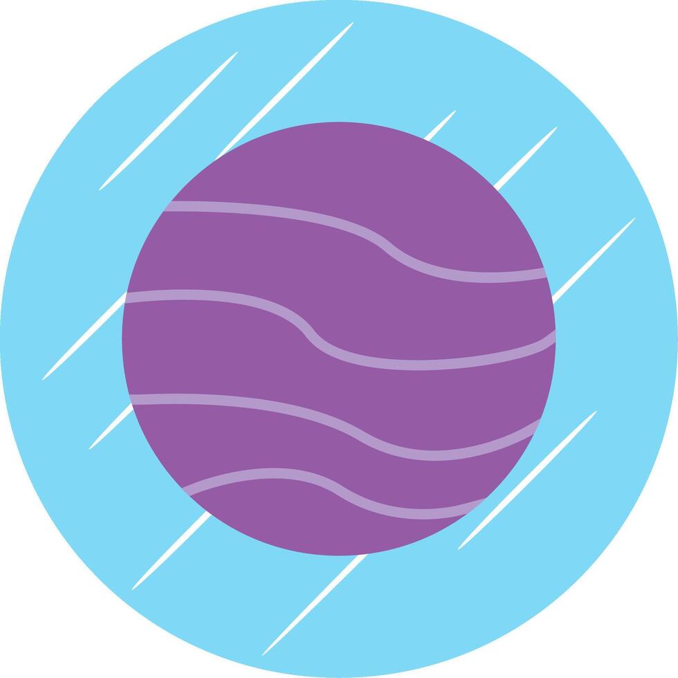 Planet Flat Circle Icon Design vector