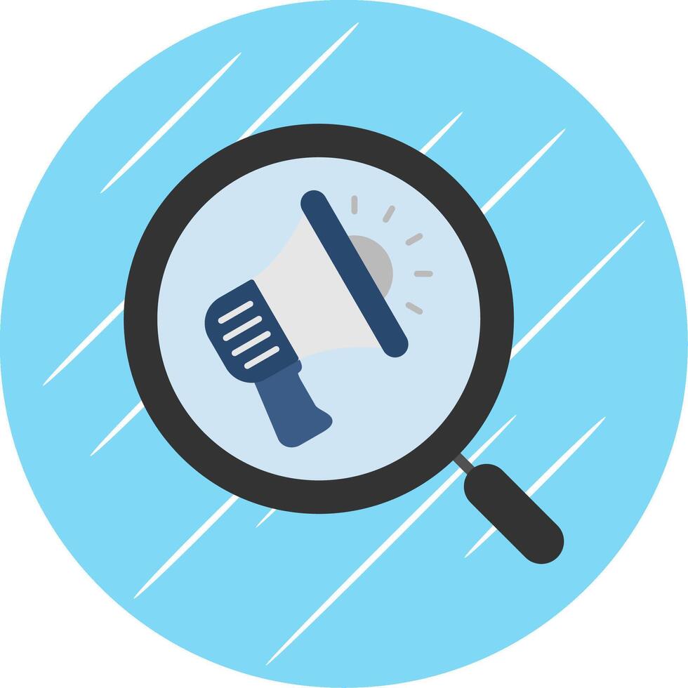 Search Flat Circle Icon Design vector