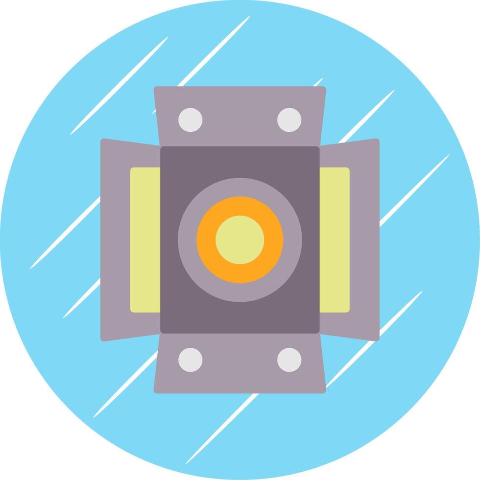 Lighting Flat Circle Icon Design vector