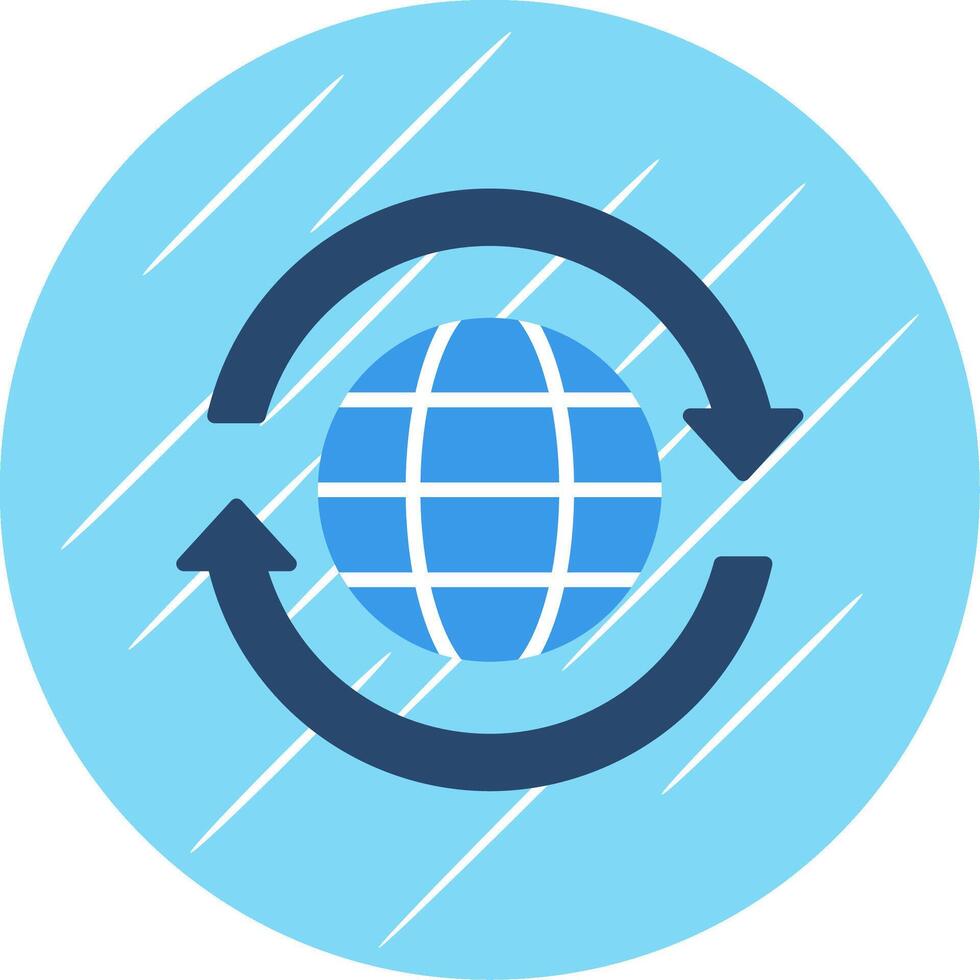 Slow Flat Circle Icon Design vector