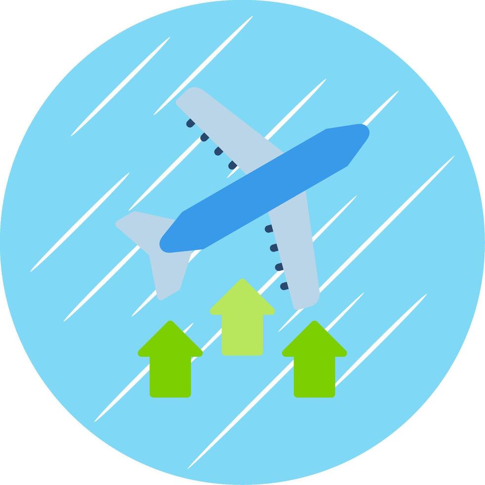 On Air Flat Circle Icon Design vector