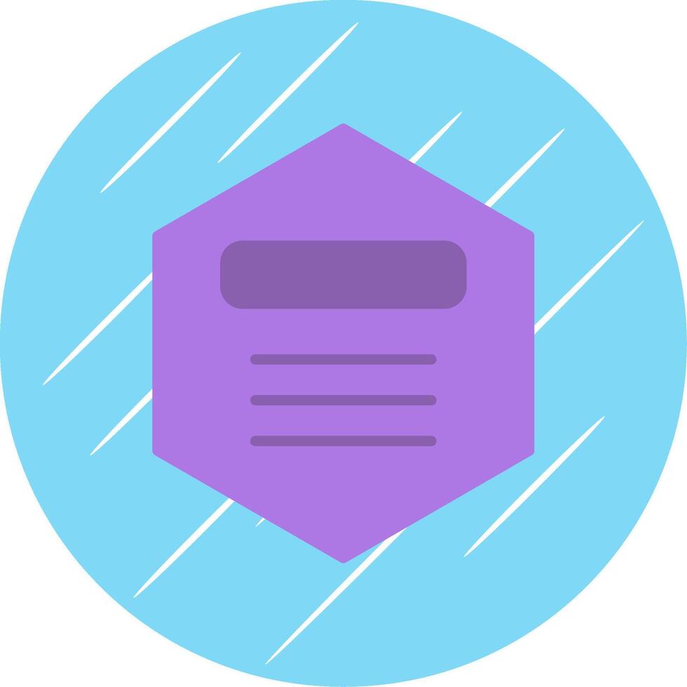 Hexagon Flat Circle Icon Design vector