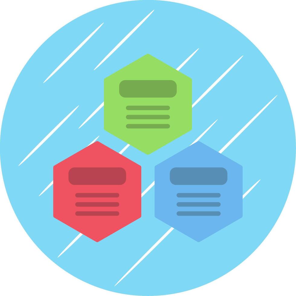 Infographic Elements Flat Circle Icon Design vector