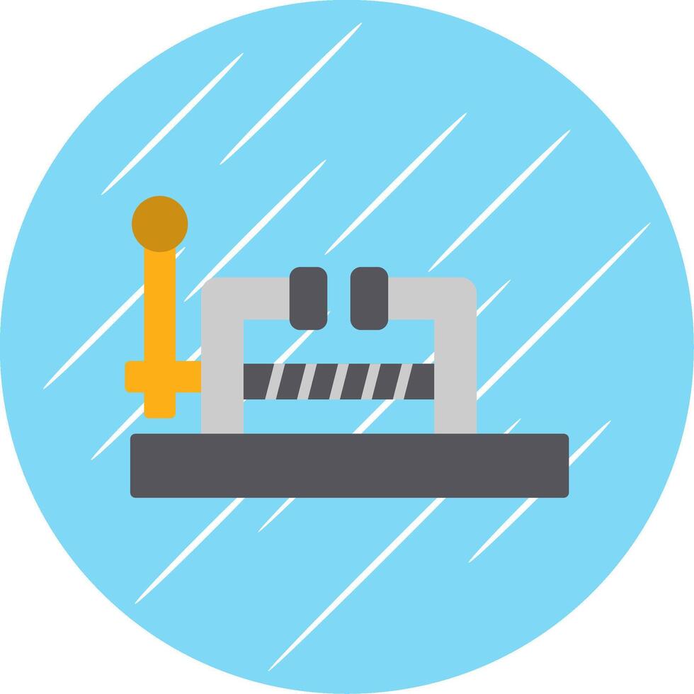Vice Flat Circle Icon Design vector