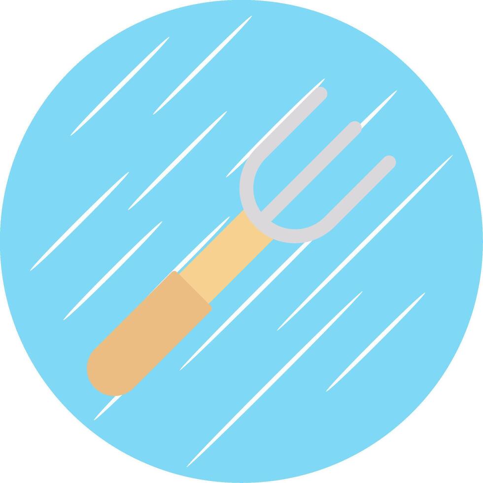 Fork Flat Circle Icon Design vector