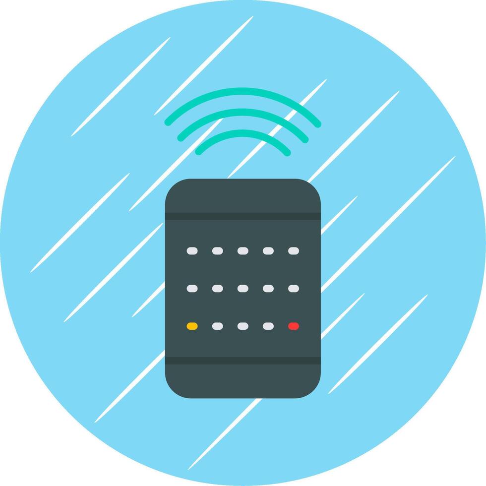 Remote Control Flat Circle Icon Design vector