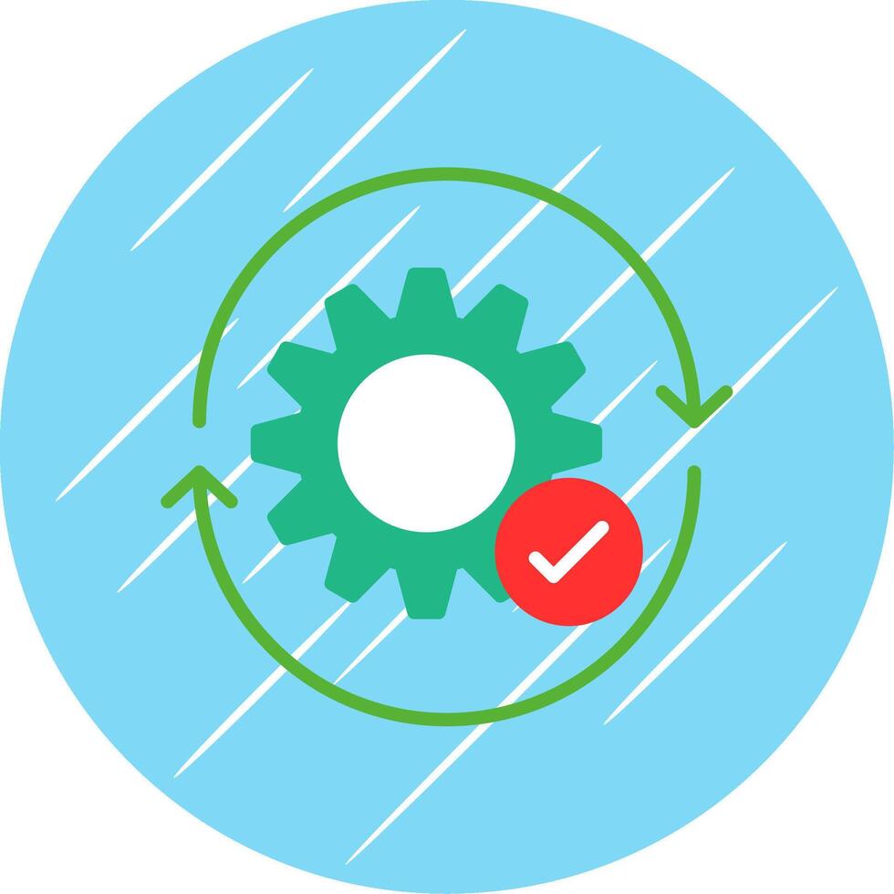 Lifecycle Flat Circle Icon Design vector