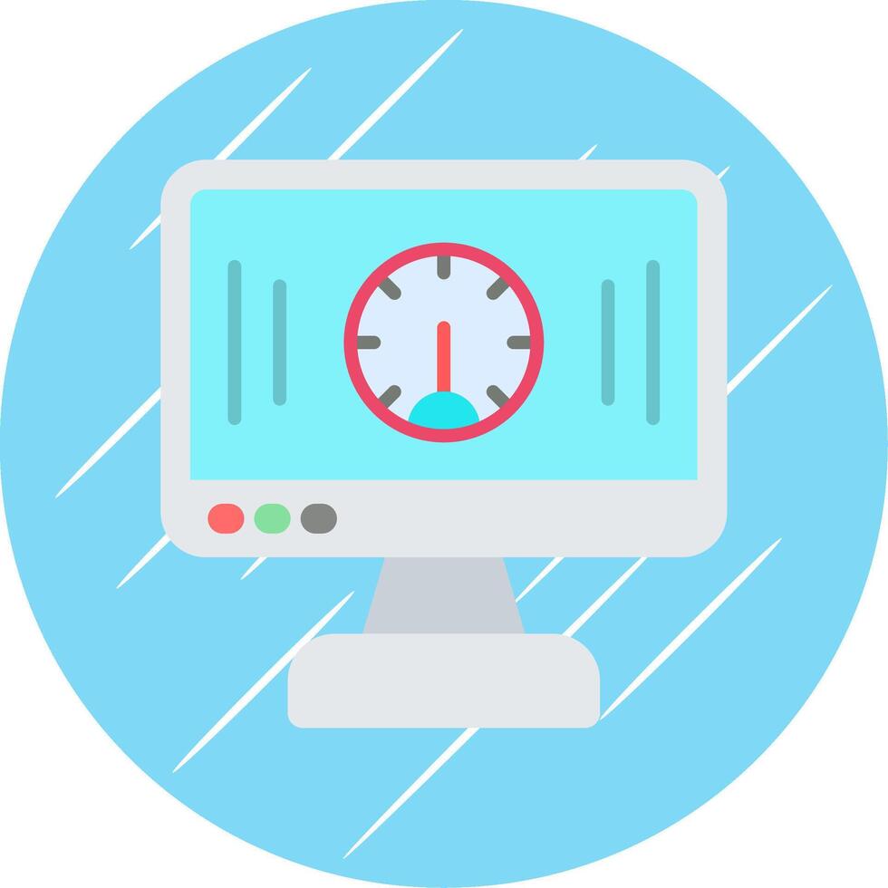 Performance Flat Circle Icon Design vector