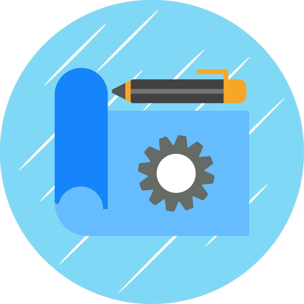 Prototype Flat Circle Icon Design vector