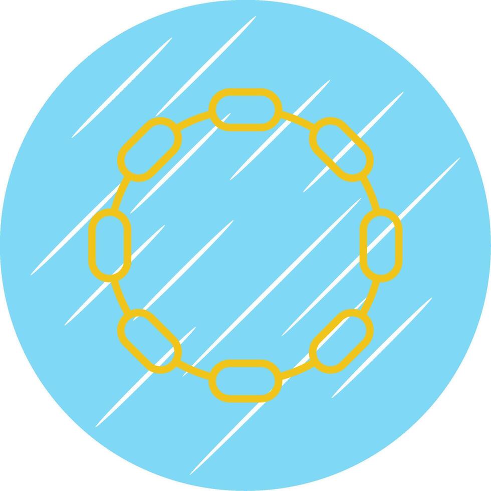 Chain Flat Circle Icon Design vector