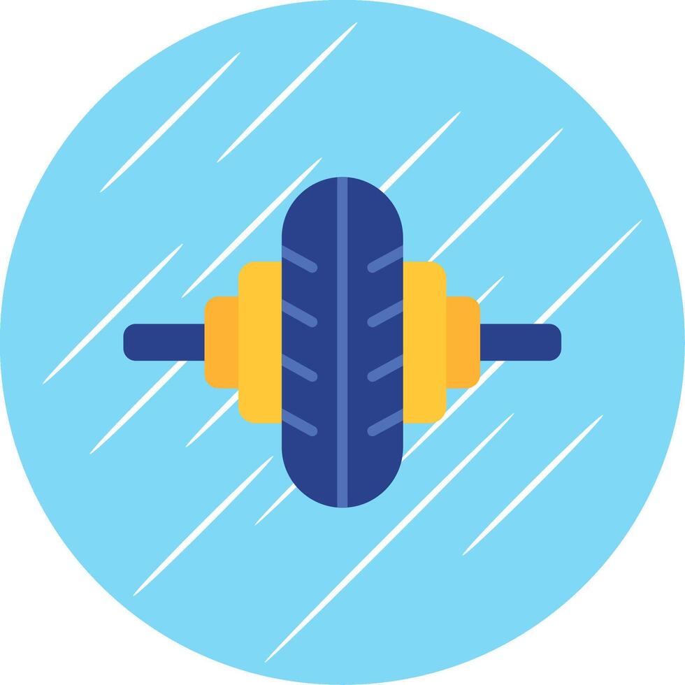 Crossfit Flat Circle Icon Design vector