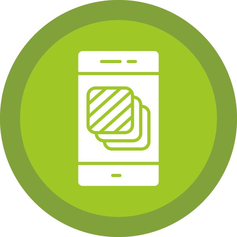 Layers Line Shadow Circle Icon Design vector