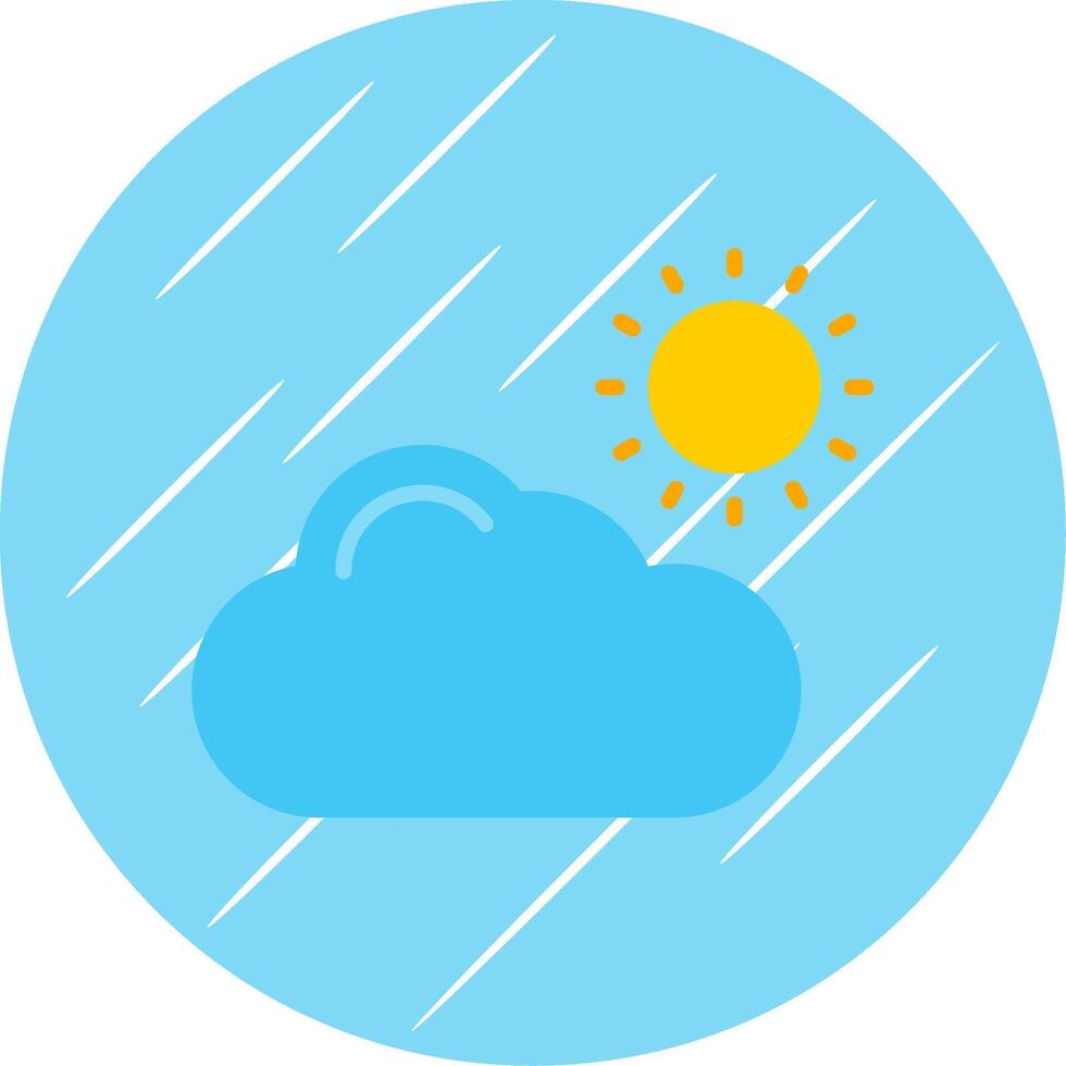 Cloud Flat Circle Icon Design vector