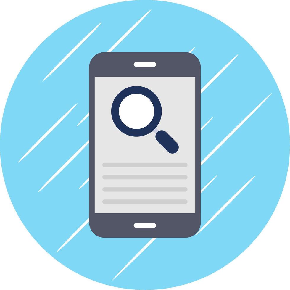 Smartphone Flat Circle Icon Design vector