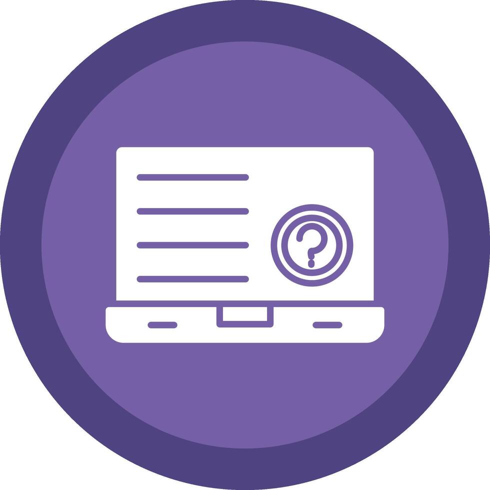 Question Line Shadow Circle Icon Design vector