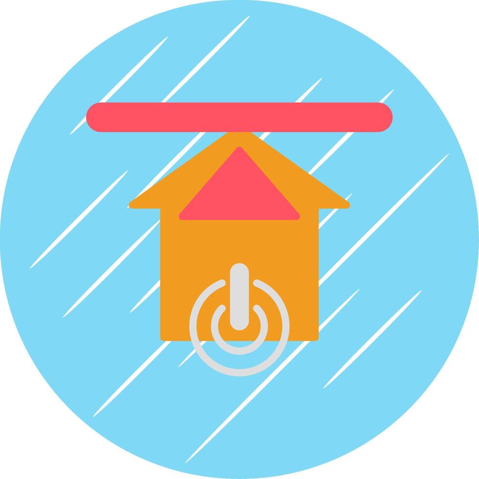 Upload Flat Circle Icon Design vector