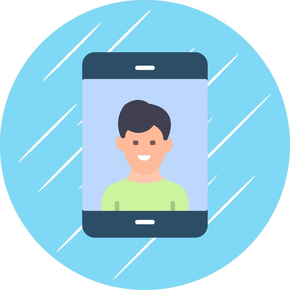 Photo Flat Circle Icon Design vector