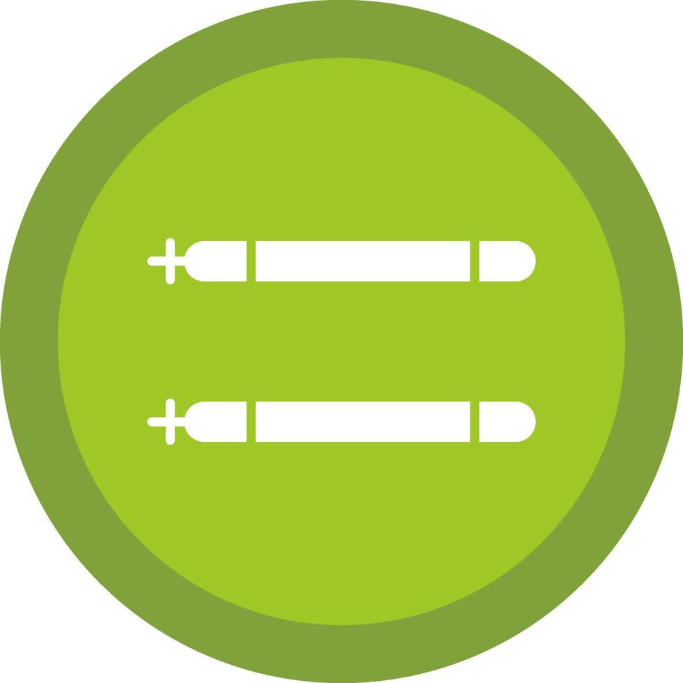 Sticks Line Shadow Circle Icon Design vector