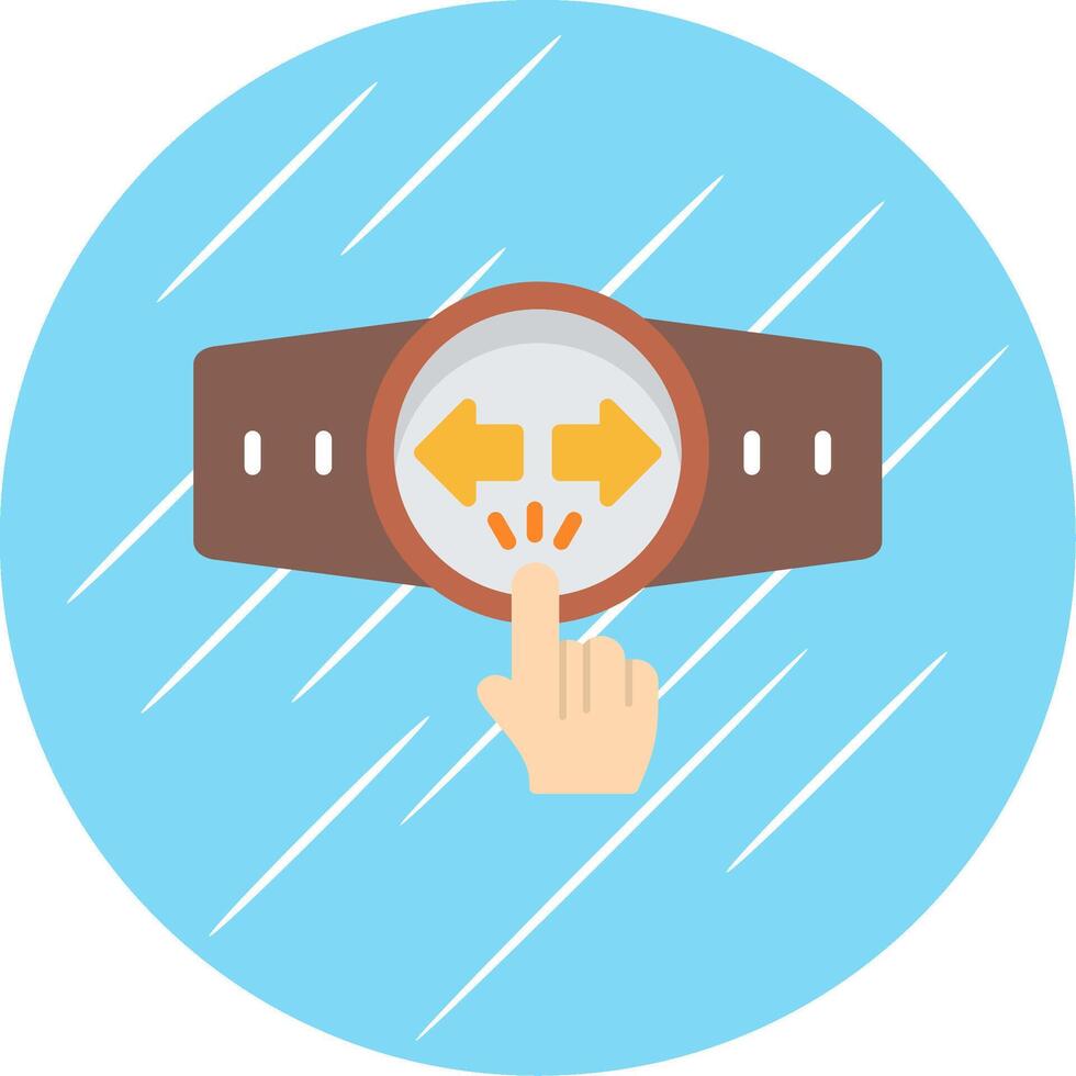 Touchscreen Flat Circle Icon Design vector