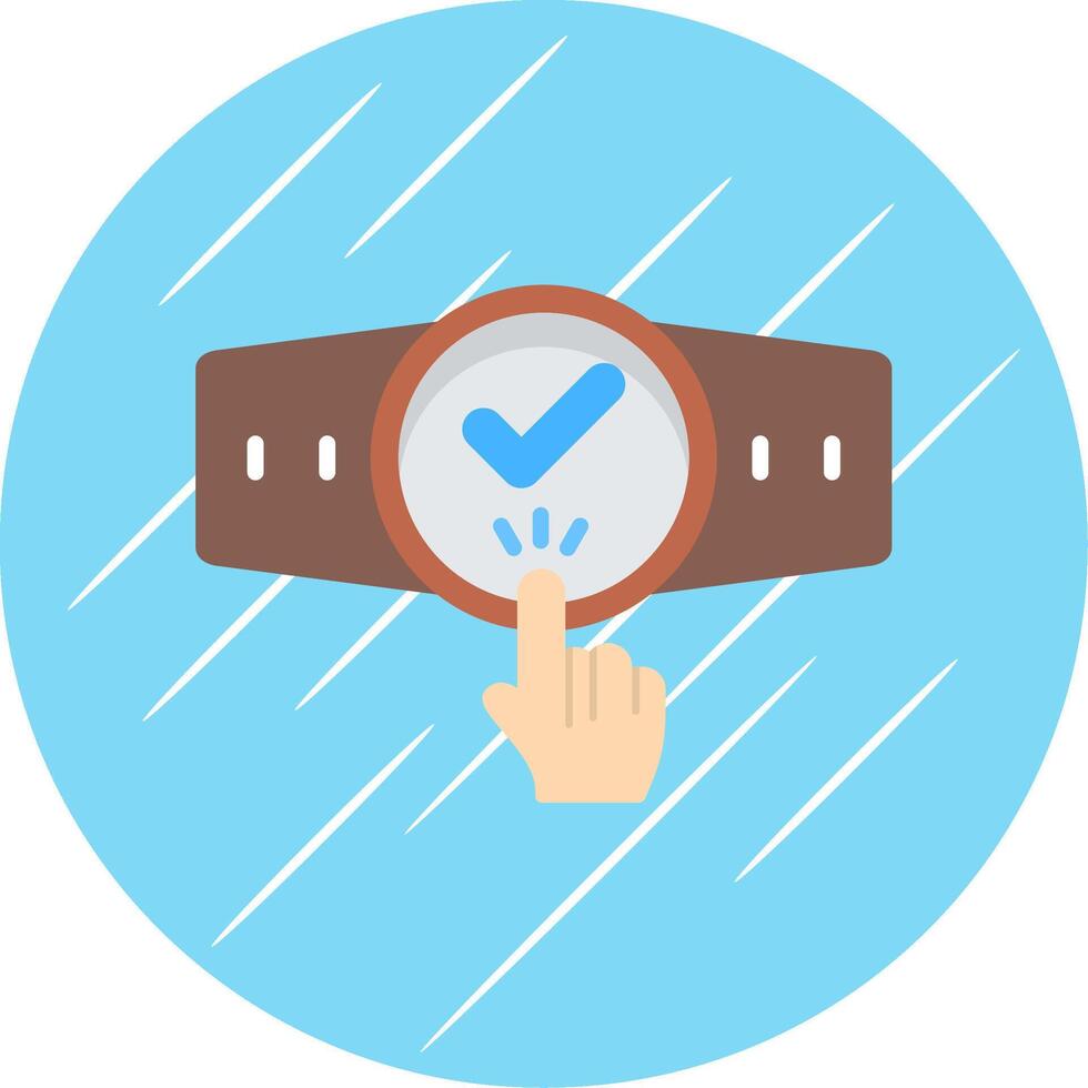 Touchscreen Flat Circle Icon Design vector