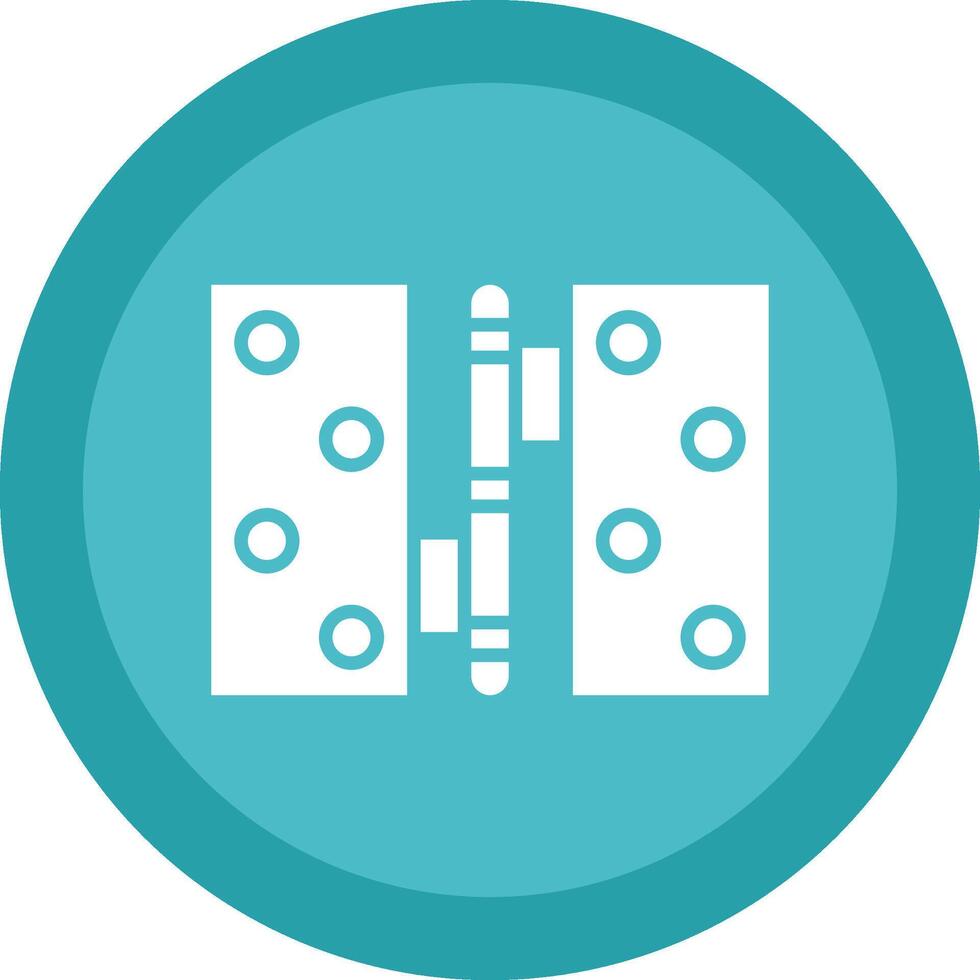 Hinge Line Shadow Circle Icon Design vector
