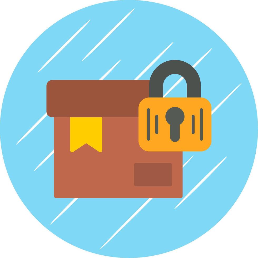 Package Flat Circle Icon Design vector