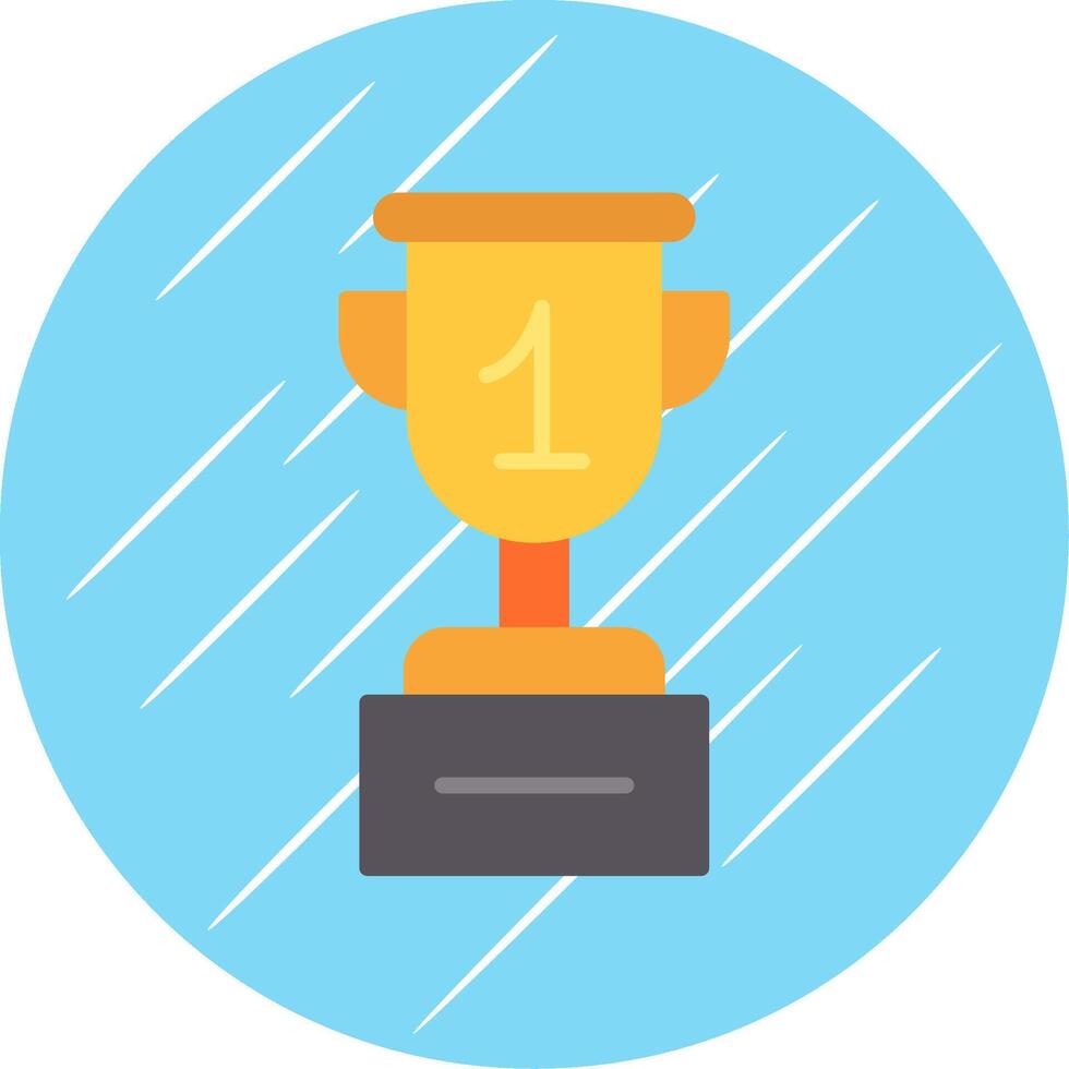 Cup Flat Circle Icon Design vector