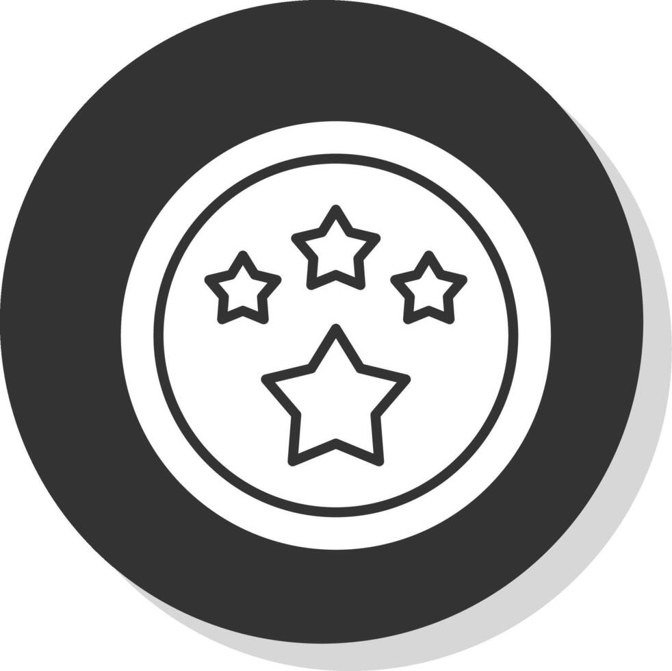 Star Flat Circle Icon Design vector