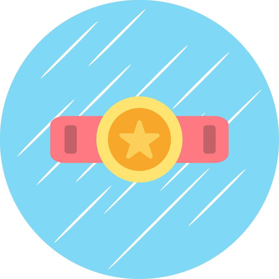 Belt Flat Circle Icon Design vector