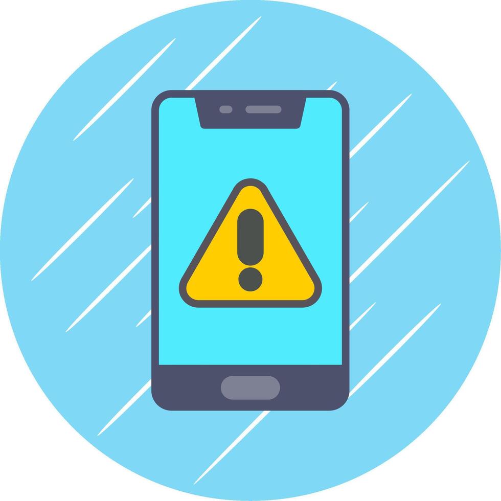 Mobile Flat Circle Icon Design vector