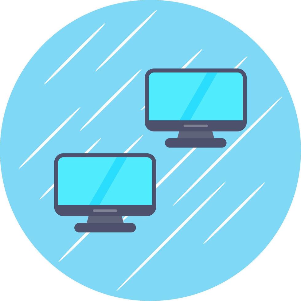 Computers Flat Circle Icon Design vector