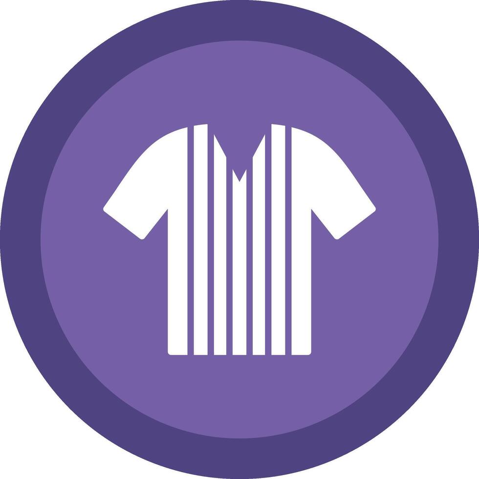 Shirt Line Shadow Circle Icon Design vector