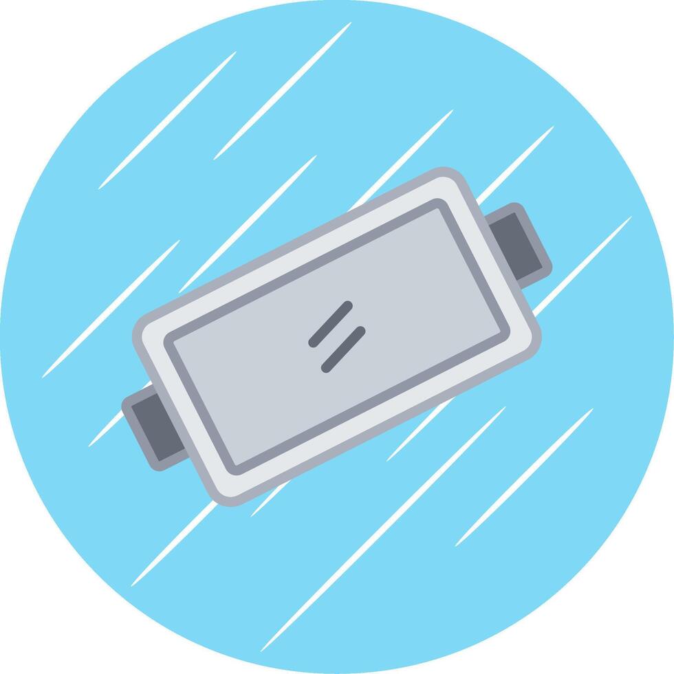Baking Tray Flat Circle Icon Design vector