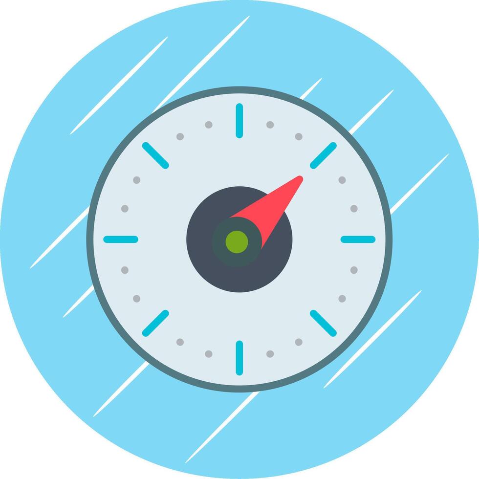 Timer Flat Circle Icon Design vector
