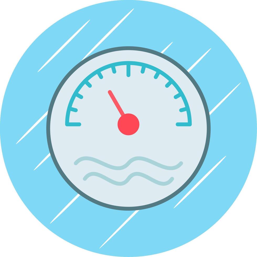 Thermometer Flat Circle Icon Design vector