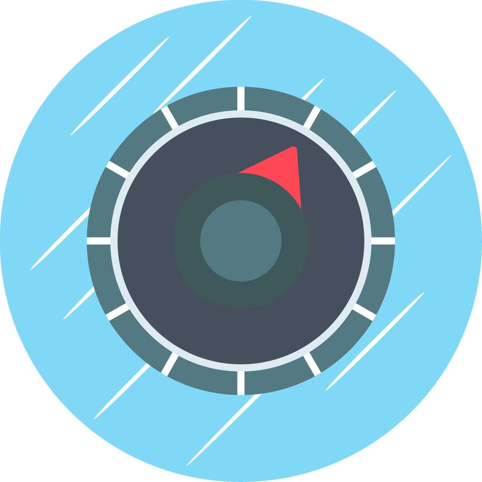 Gauge Flat Circle Icon Design vector