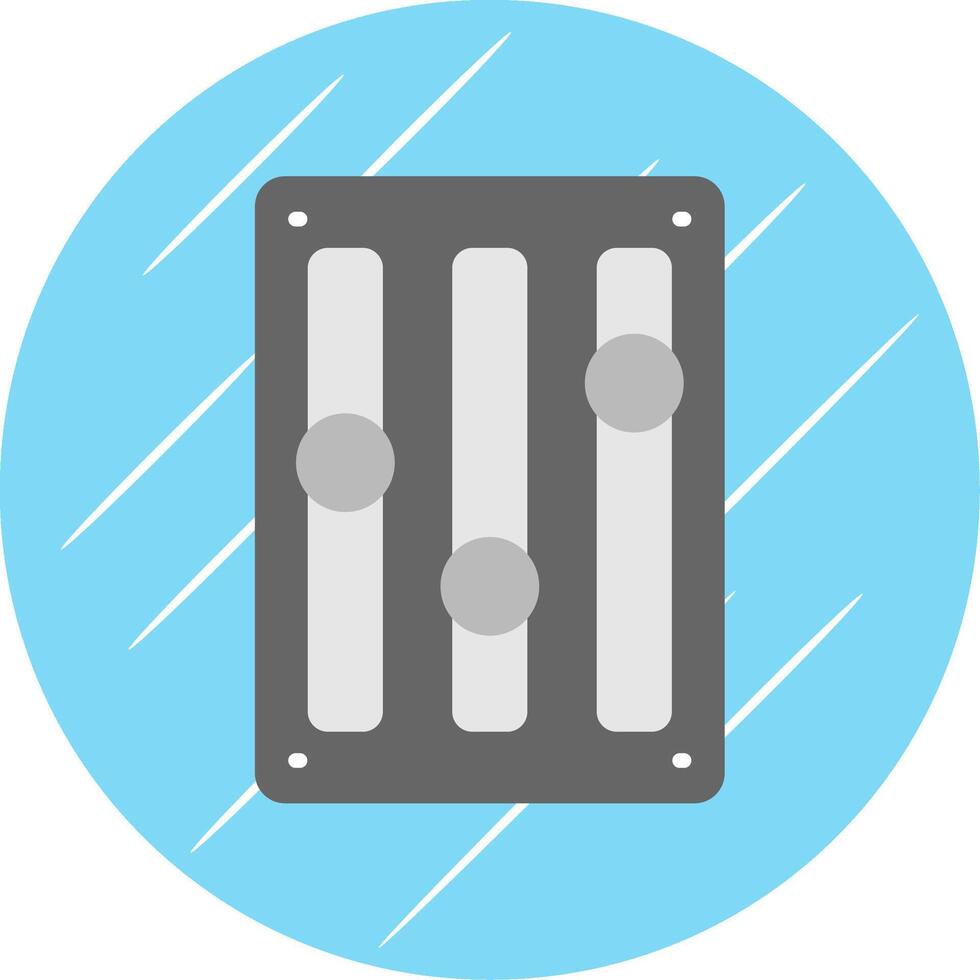 Music Adjust Flat Circle Icon Design vector
