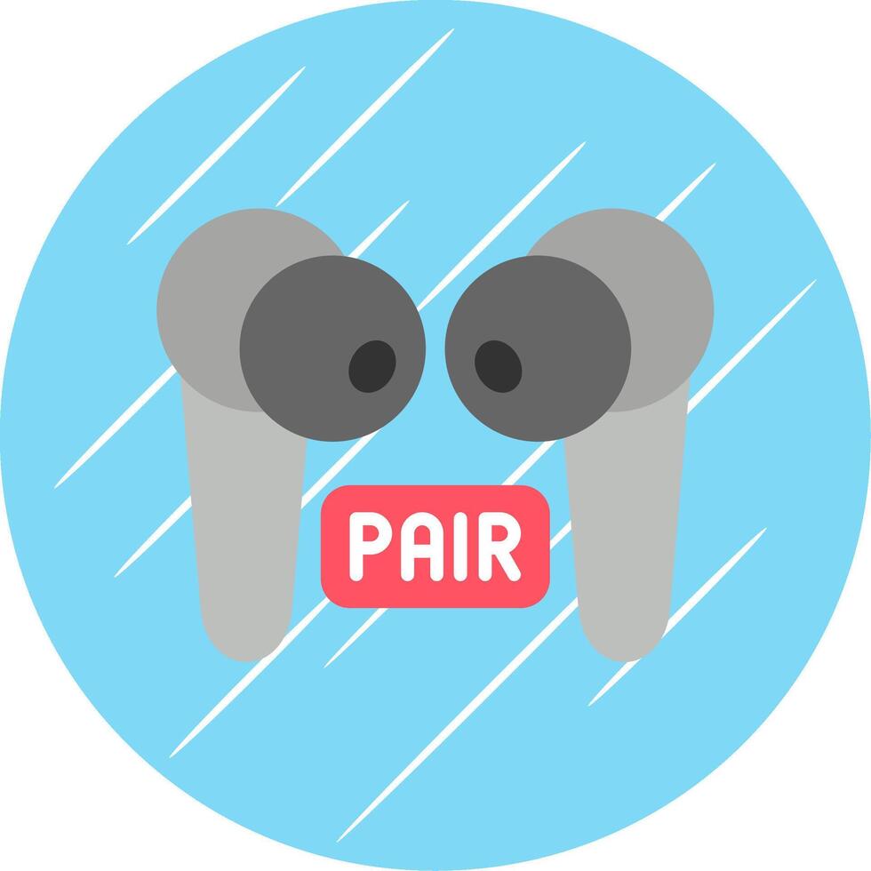 Pairing Flat Circle Icon Design vector