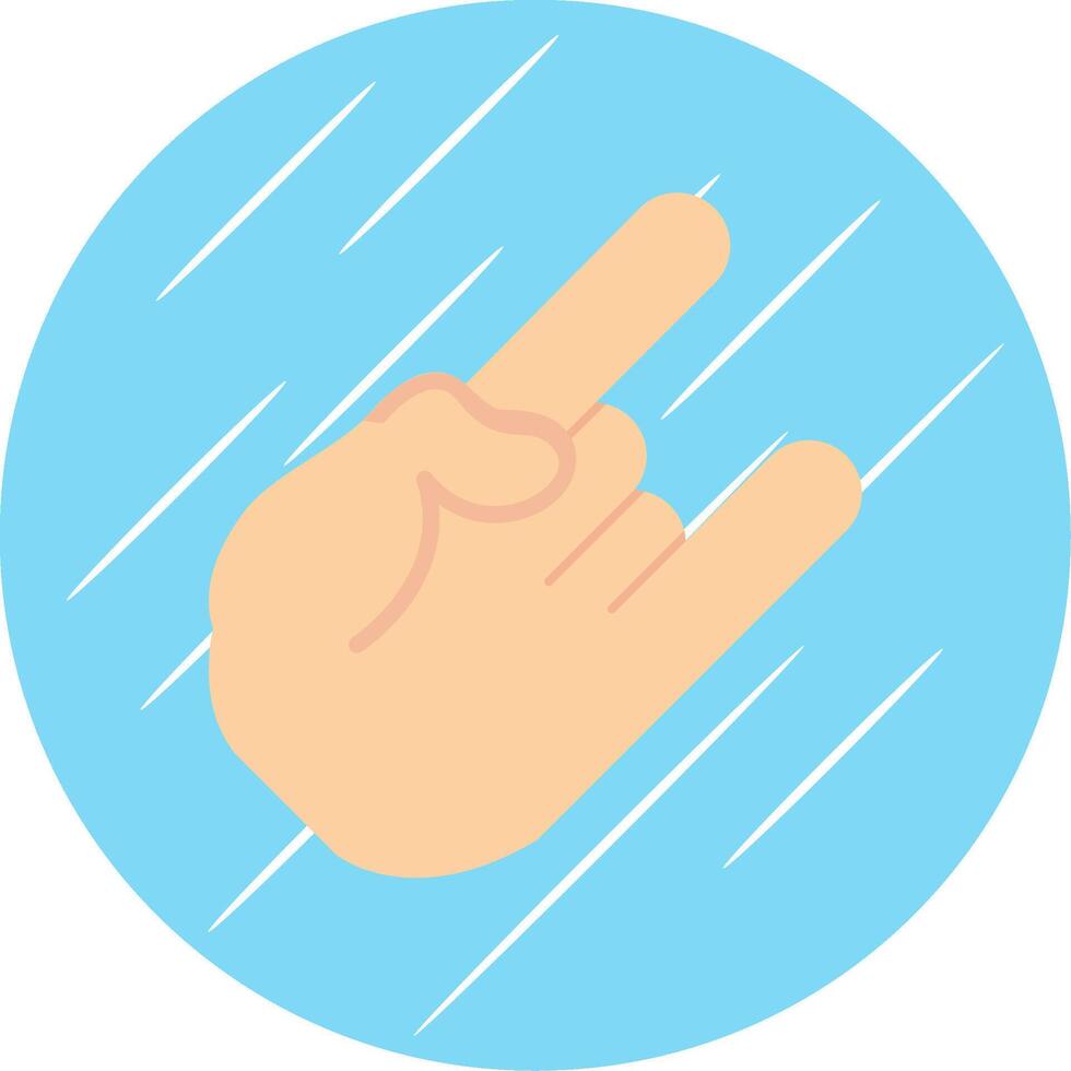 Pointing Flat Circle Icon Design vector