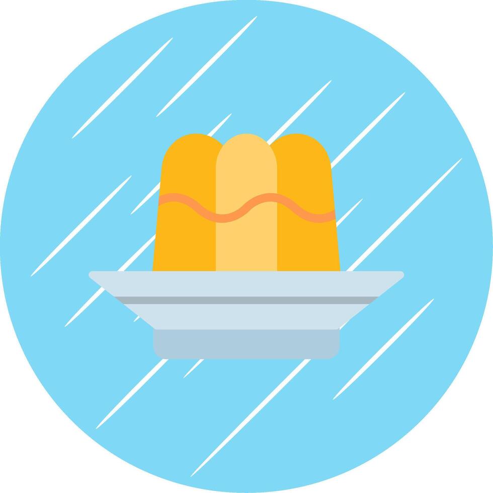 Jelly Flat Circle Icon Design vector