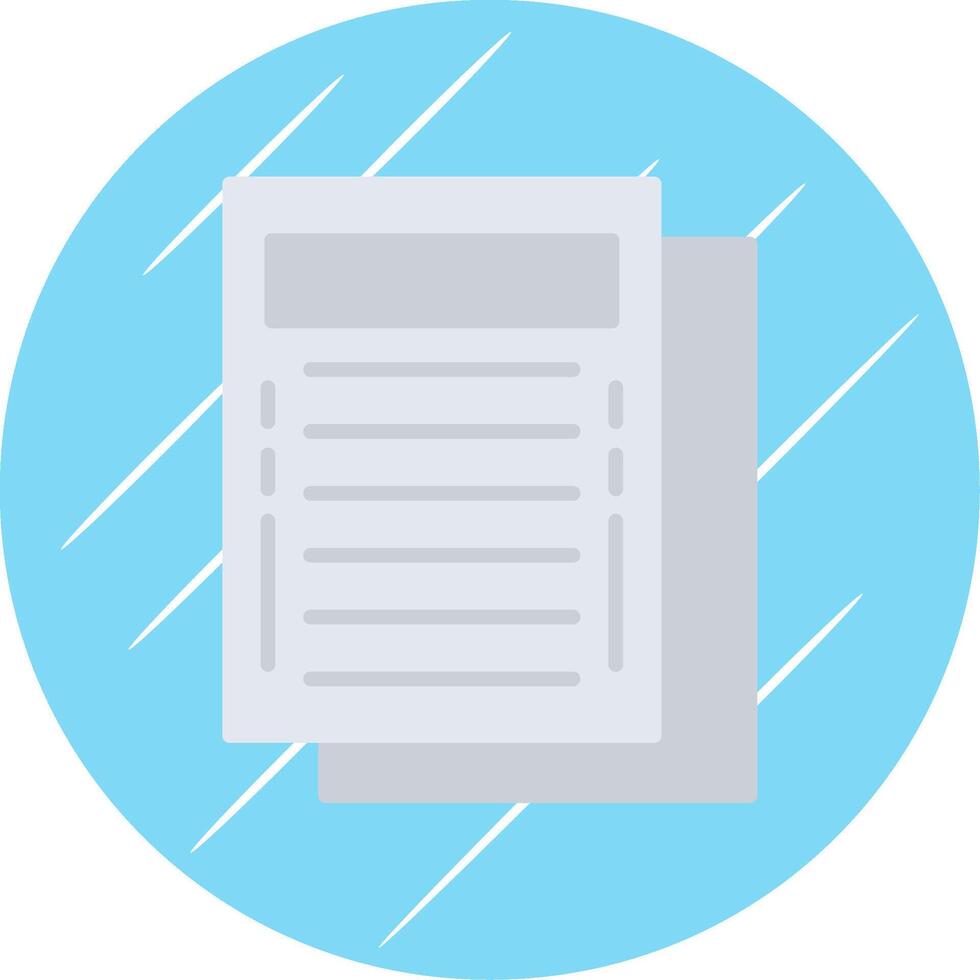 Task Flat Circle Icon Design vector