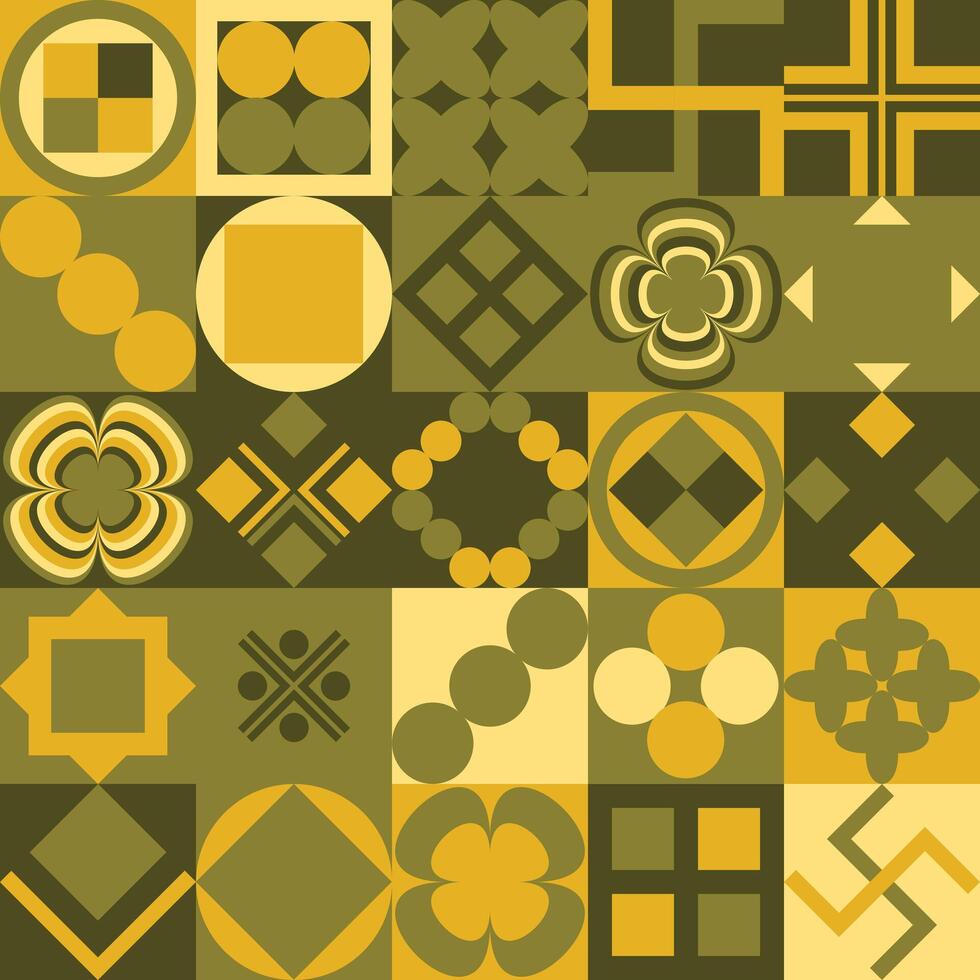 Bauhaus pattern design vector